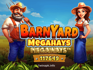 Barnyard Megahays Megaways slot game from 1win